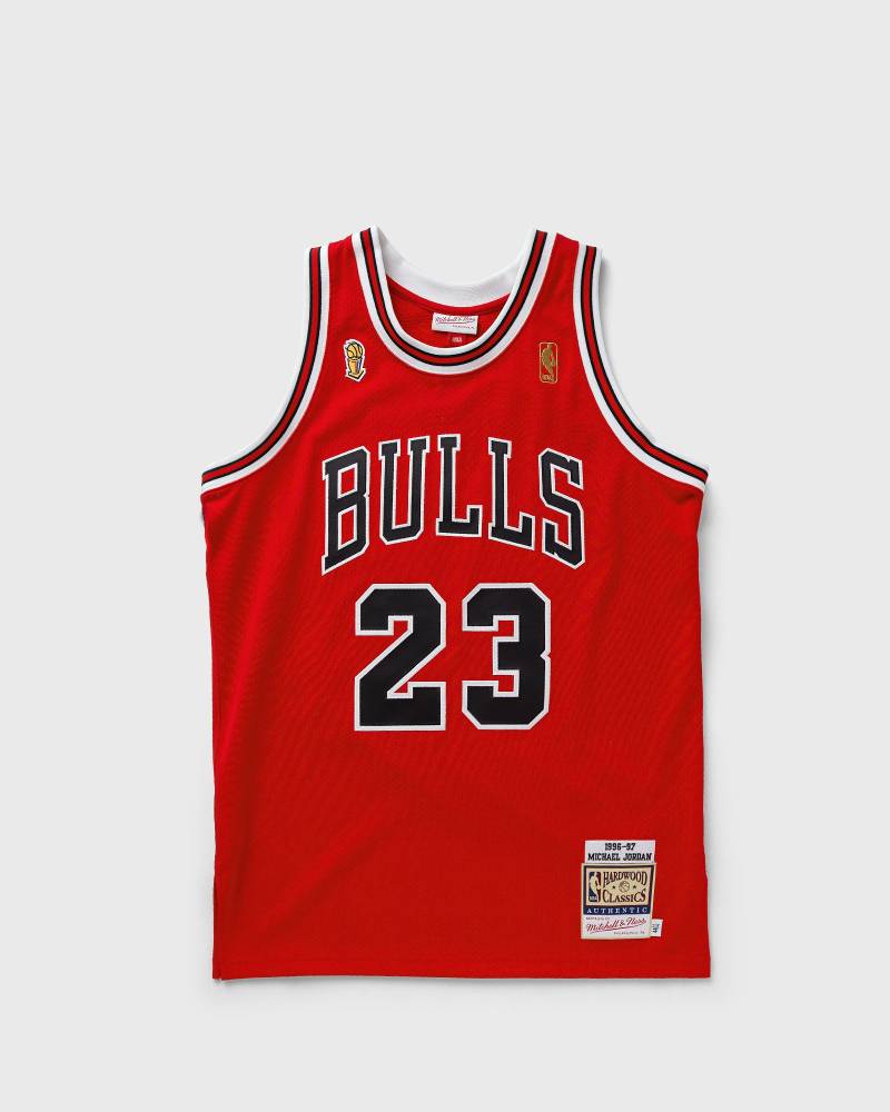 Mitchell & Ness NBA DARK JERSEY CHICAGO BULLS 1996 MICHAEL JORDAN #23 men Jerseys red in Größe:L von Mitchell & Ness