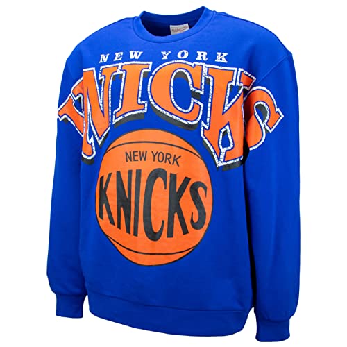 Mitchell & Ness NBA Fashion Fleece Crew - New York Knicks, L von Mitchell & Ness