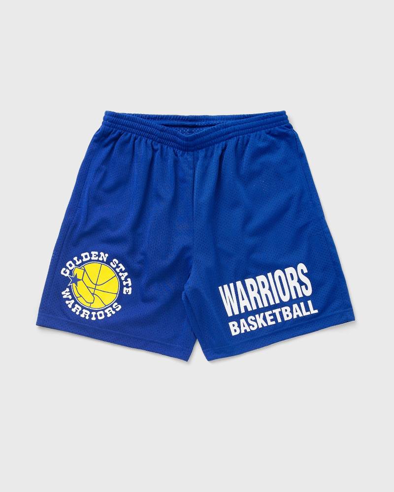 Mitchell & Ness NBA GAMEDAY MESH 7IN SHORTS VINTAGE LOGO WARRIORS men Sport & Team Shorts blue in Größe:L von Mitchell & Ness
