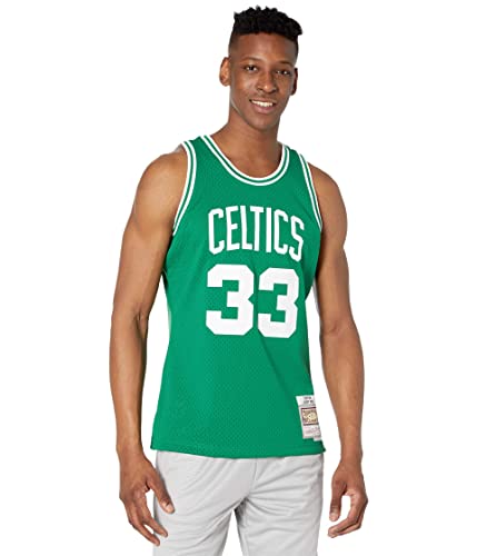 Mitchell & Ness NBA Hardwood Classics Swingman Jersey Boston Celtics - Larry Bird - Grün, XL von Mitchell & Ness