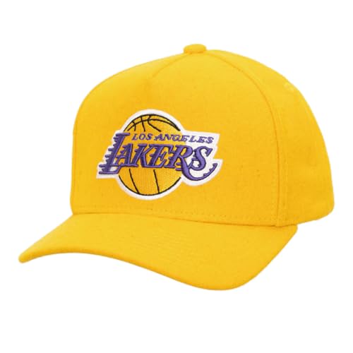 Mitchell & Ness NBA Kicking Wool Pro Strapback Cap Los Angeles Lakers Yellow von Mitchell & Ness