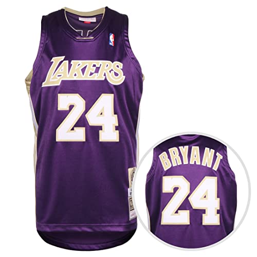 Mitchell & Ness NBA Los Angeles Lakers Kobe Bryant Hall of Fame Authentic Trikot Herren lila/gelb, M von Mitchell & Ness