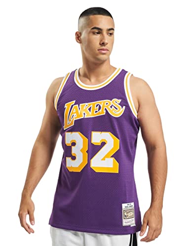 Mitchell & Ness NBA Los Angeles Lakers Swingman 2.0 Magic Johnson Trikot Herren lila/gelb, L von Mitchell & Ness