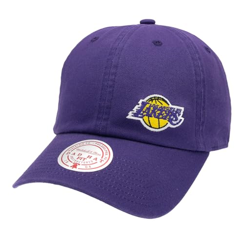 Mitchell & Ness NBA Micro Lefty Strapback Dad Cap Los Angeles Lakers Purple von Mitchell & Ness