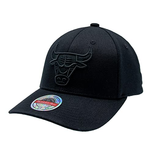 Mitchell & Ness NBA NBL/BLK Logo Classic Red Baseball Snapback Cap - Chicago Bulls, Einheitsgröße von Mitchell & Ness
