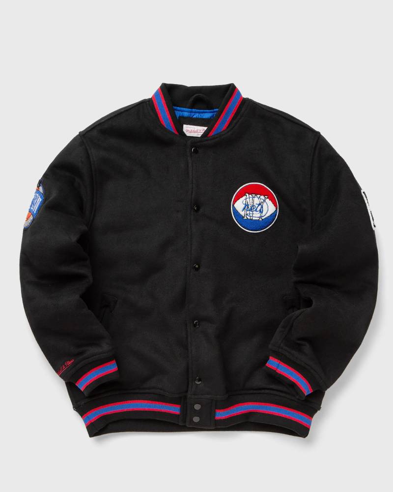 Mitchell & Ness NBA NEW YORK NETS HARDWOOD CLASSICS WOOL VARSITY JACKET men College Jackets black in Größe:M von Mitchell & Ness