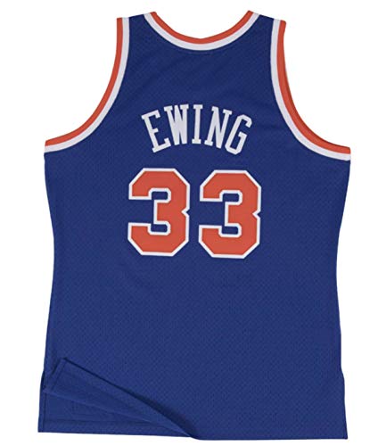 Mitchell & Ness NBA New York Knicks Patrick Ewing Trikot Herren blau/rot, XL von Mitchell & Ness