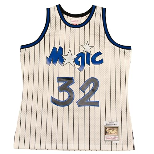 Mitchell & Ness NBA Off White Team Color Swingman Jersey Trikot Orlando Magic - Shaquille O'Neal, M von Mitchell & Ness