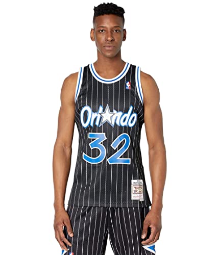 Mitchell & Ness NBA Orlando Magic Shaquille O´Neal Trikot Herren schwarz/blau, L von Mitchell & Ness