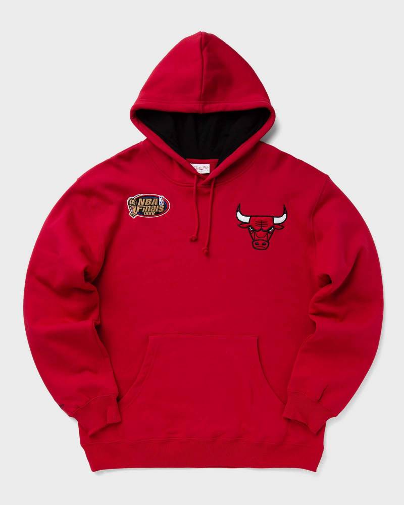 Mitchell & Ness NBA PREMIUM N&N PLAYER FLEECE VINTAGE LOGO CHICAGO BULLS DENNIS RODMAN #91 men Hoodies|Team Sweats red in Größe:L von Mitchell & Ness