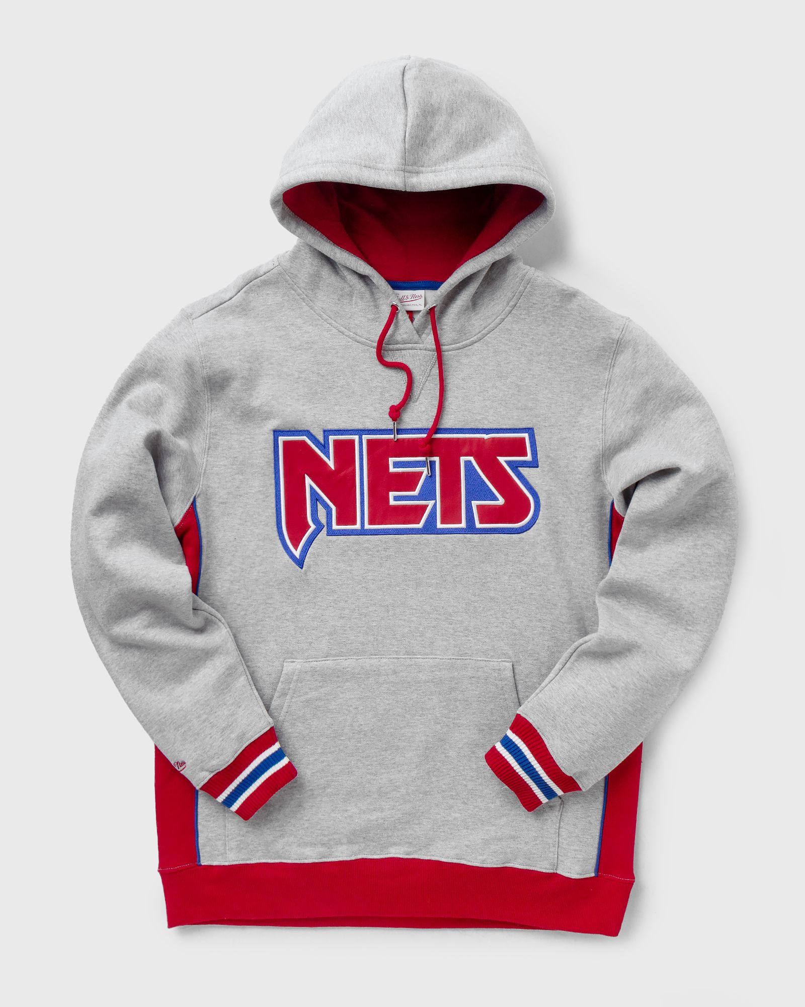 Mitchell & Ness NBA Premium Fleece Hoodie New Jersey Nets men Hoodies|Team Sweats grey in Größe:S von Mitchell & Ness