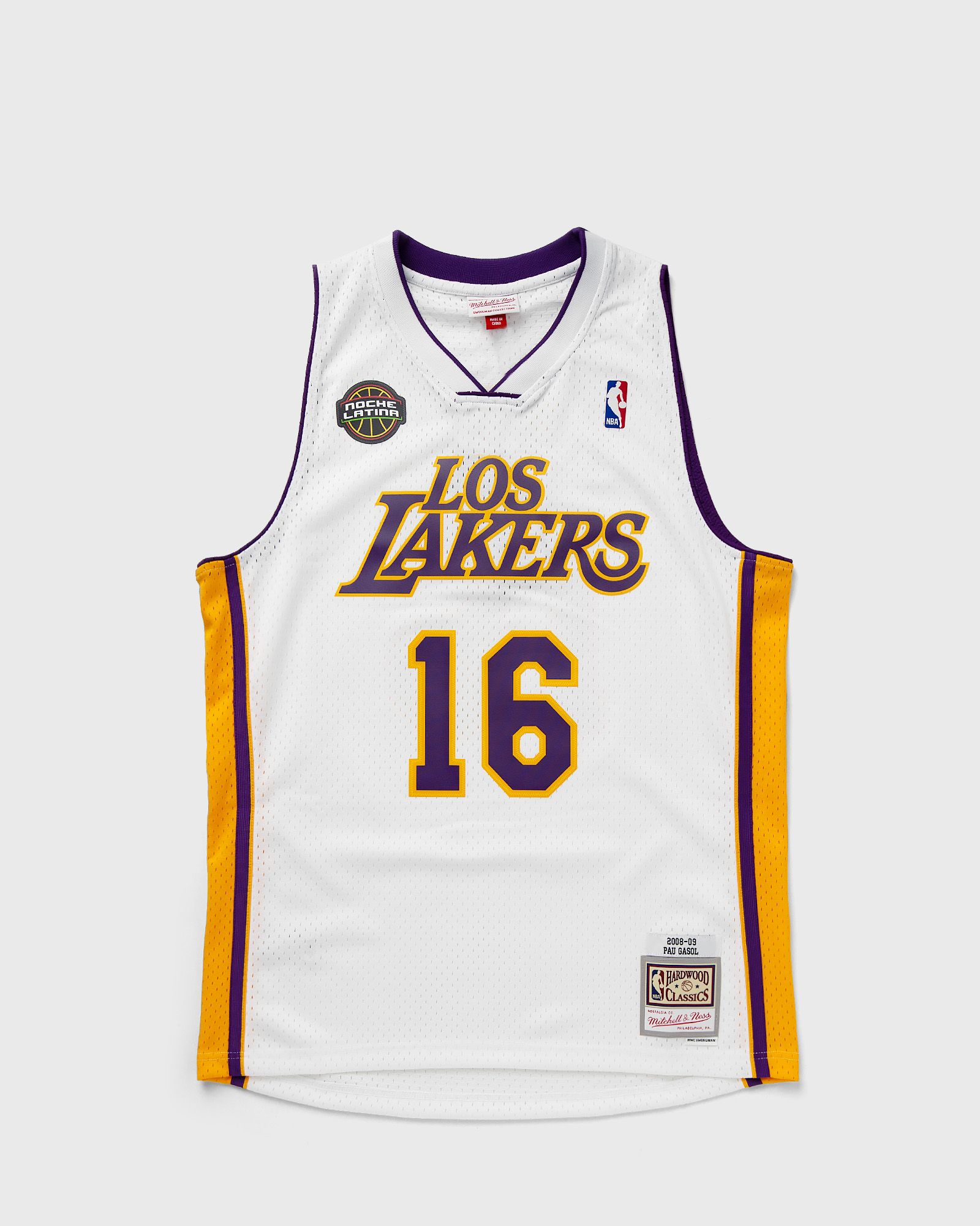 Mitchell & Ness NBA SWINGMAN JERSEY LOS ANGELES LAKERS 2008-09 PAU GASOL #16 men Jerseys white in Größe:M von Mitchell & Ness