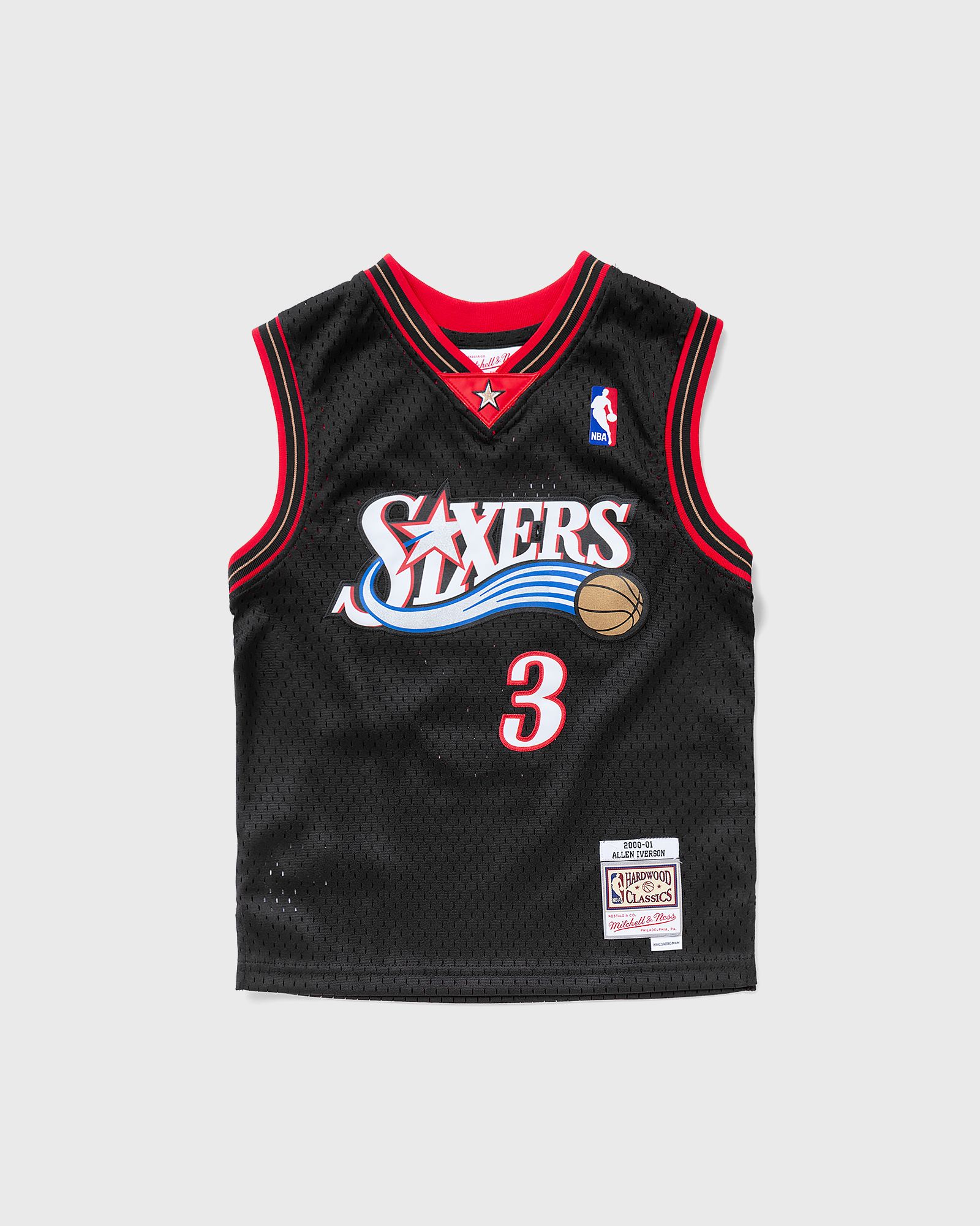 Mitchell & Ness NBA SWINGMAN JERSEY PHILADELPHIA 76ERS ROAD 2000-2001 ALLEN IVERSON #3  Jerseys & Team Gear black in Größe:S-4 von Mitchell & Ness