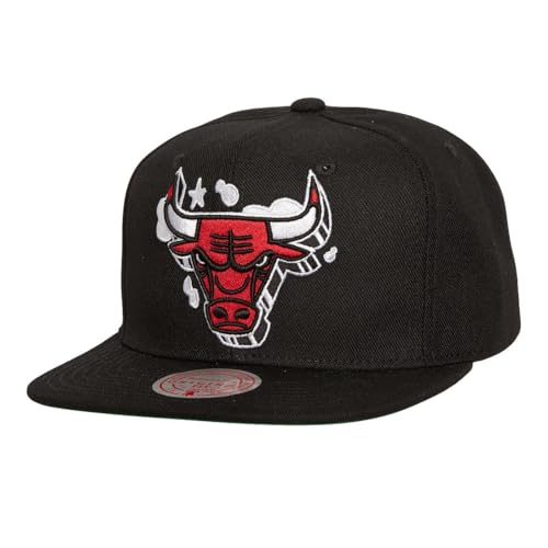 Mitchell & Ness NBA Shadow Snapback Cap Chicago Bulls Black von Mitchell & Ness
