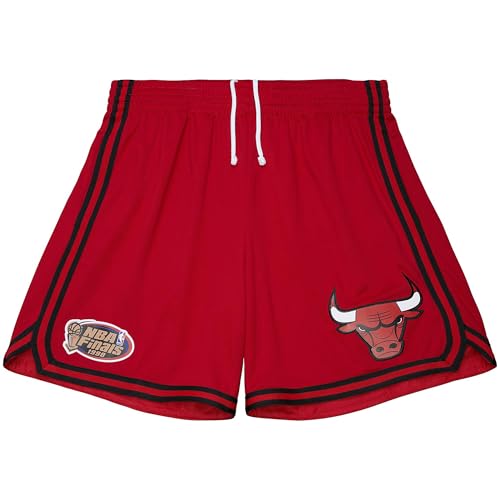 Mitchell & Ness NBA Shorts Sporthose Male Trainingshose Vintage Logo - Chicago Bulls, L von Mitchell & Ness
