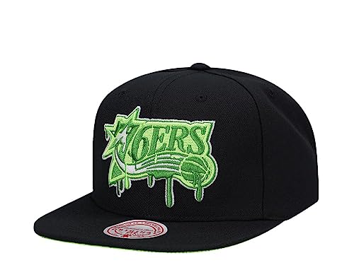 Mitchell & Ness NBA Slime Drip Snapback Cap Philadelphia 76ers Black Mitchell & Ness NBA Slime Drip Snapback Cap Philadelphia 76ers Black von Mitchell & Ness