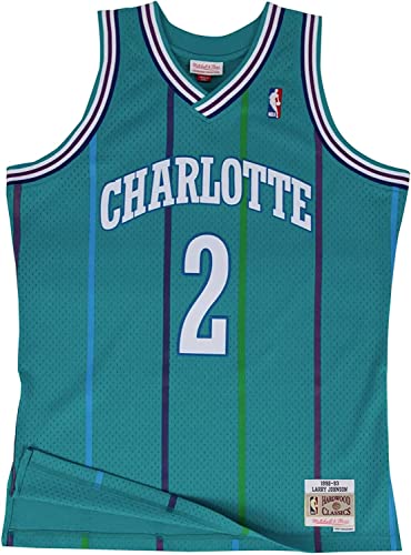 Mitchell & Ness NBA Swingman Jersey 2.0 C. Hornets 1991-92 - L. Johnson, XXL von Mitchell & Ness