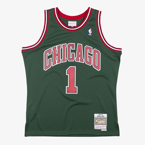 Mitchell & Ness NBA Swingman Jersey Basketball Trikot Chicago Bulls - Derrick Rose 2008, L, Dunkelgrün von Mitchell & Ness