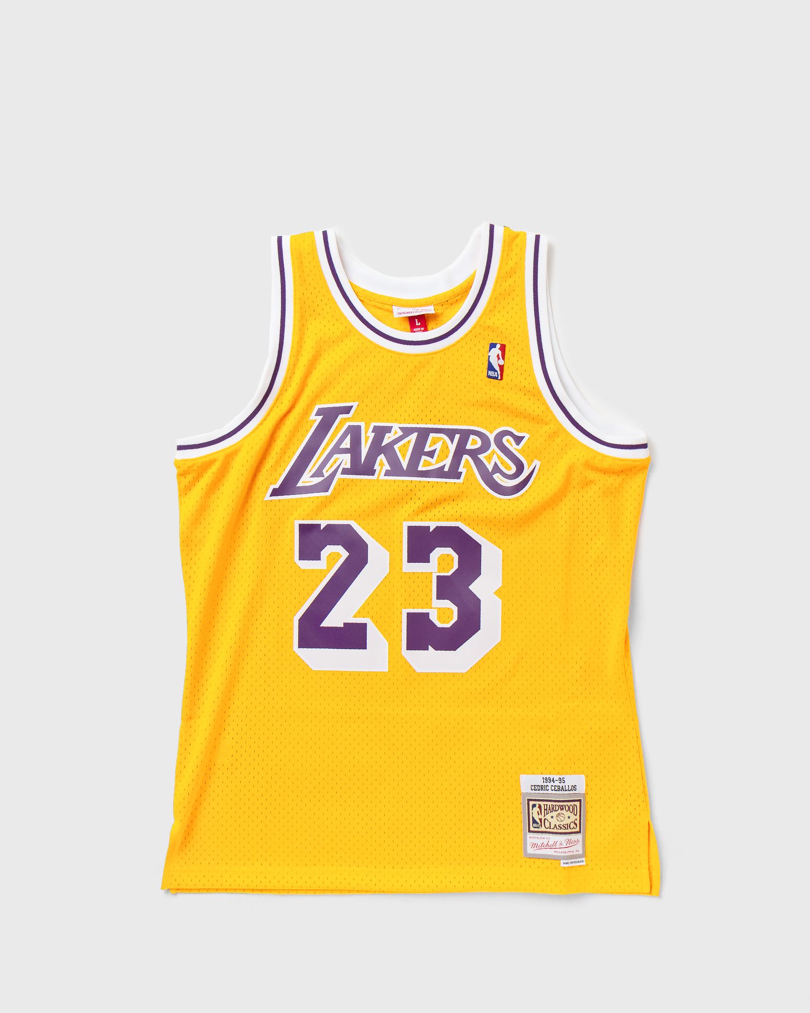 Mitchell & Ness NBA Swingman Jersey Los Angeles Lakers 1994-95 Cedric Ceballos #23 men Jerseys yellow in Größe:L von Mitchell & Ness