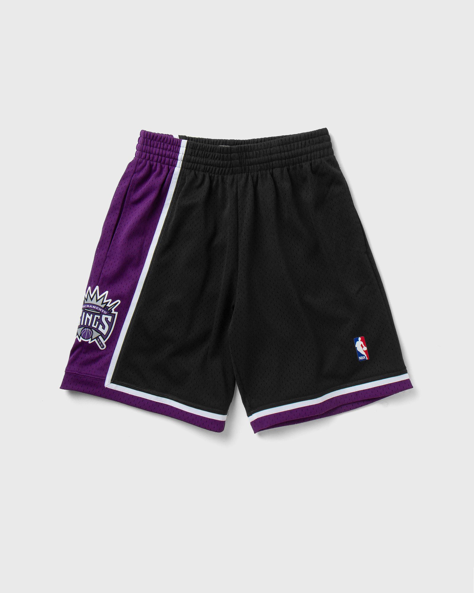 Mitchell & Ness NBA Swingman Shorts Sacramento Kings Road 2000-01 men Sport & Team Shorts black|purple in Größe:L von Mitchell & Ness