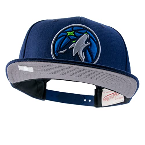 Mitchell & Ness NBA Team Ground 2.0 Snapback - Minnesota Timberwolves, Blue von Mitchell & Ness