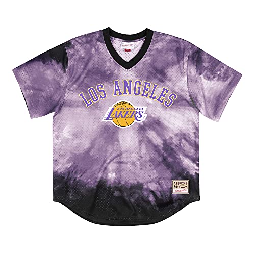 Mitchell & Ness NBA Tie-Dye Mesh Jersey - LOS Angeles Lakers, Multi, XL von Mitchell & Ness