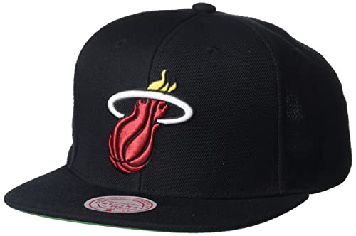 Mitchell & Ness NBA Top Spot Snapback HWC - Miami Heat, Black von Mitchell & Ness