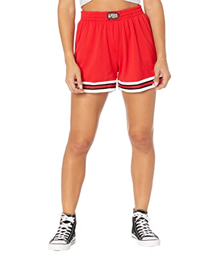 Mitchell & Ness NBA Women Jump Shot Shorts Chicago Bulls, Red (L) von Mitchell & Ness
