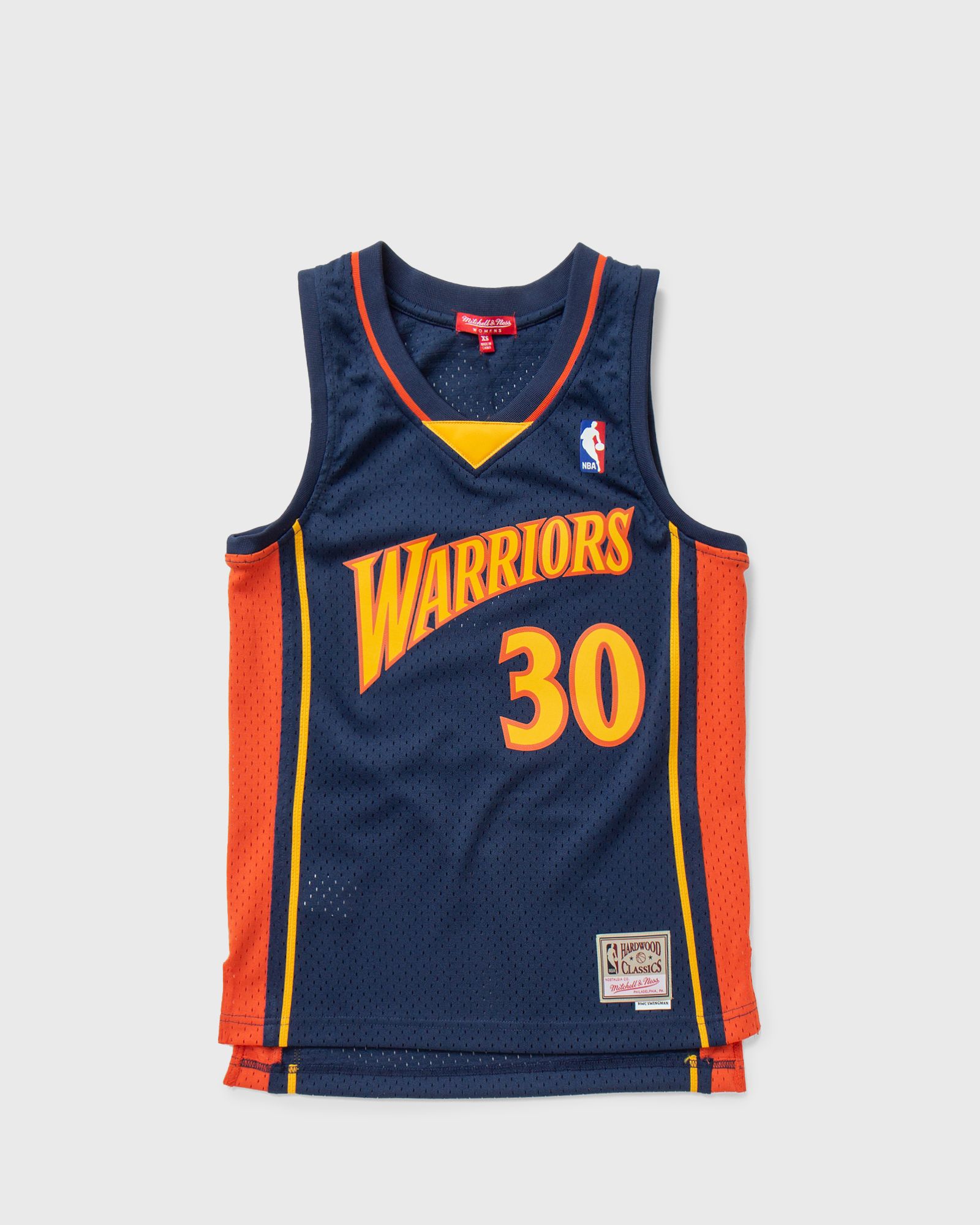 Mitchell & Ness NBA Women's Swingman Jersey Golden State Warriors 2009-10 Stephen Curry #30 women Tops & Tanks blue|orange in Größe:M von Mitchell & Ness