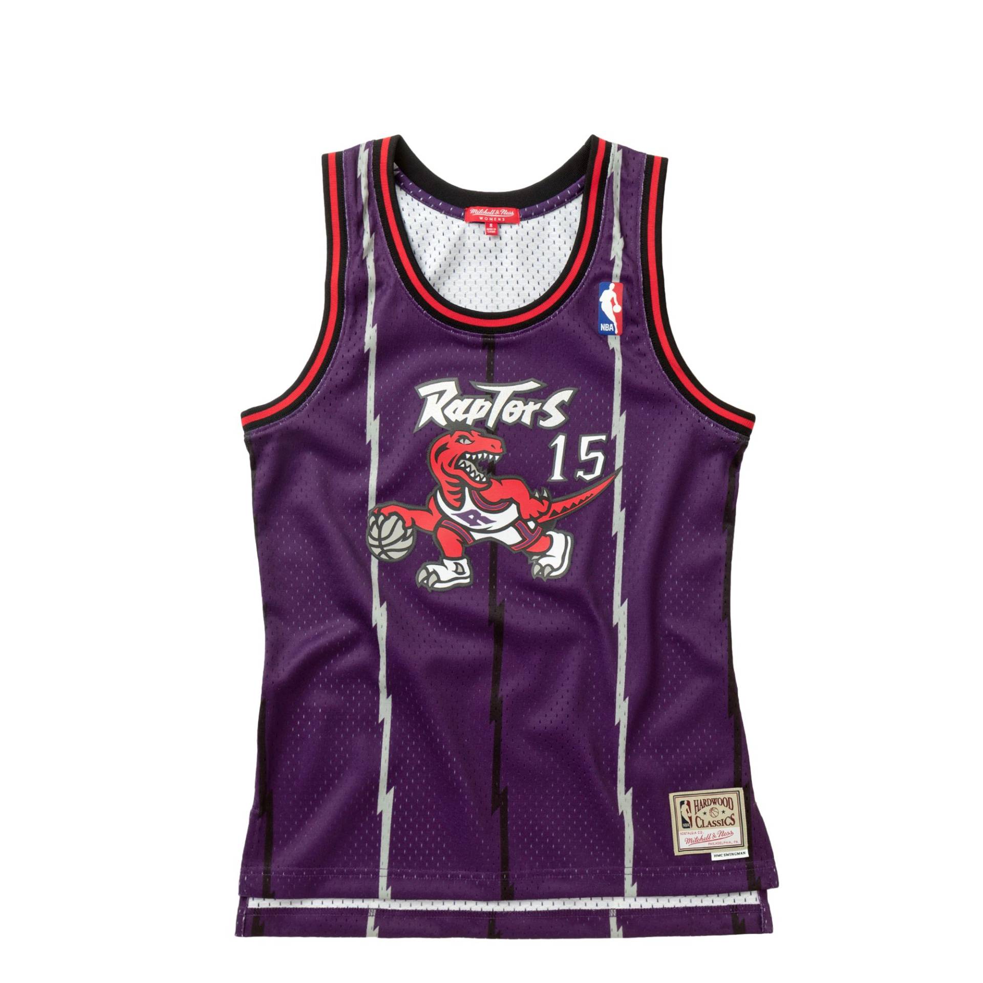 Mitchell & Ness NBA Women's Swingman Jersey Toronto Raptors 1998-99 Vince Carter #15 women Tops & Tanks purple in Größe:L von Mitchell & Ness