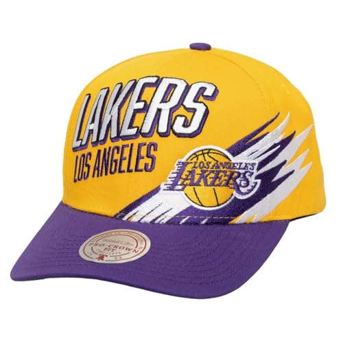 Mitchell & Ness NBA Zoom Snapback Cap Los Angeles Lakers Yellow von Mitchell & Ness