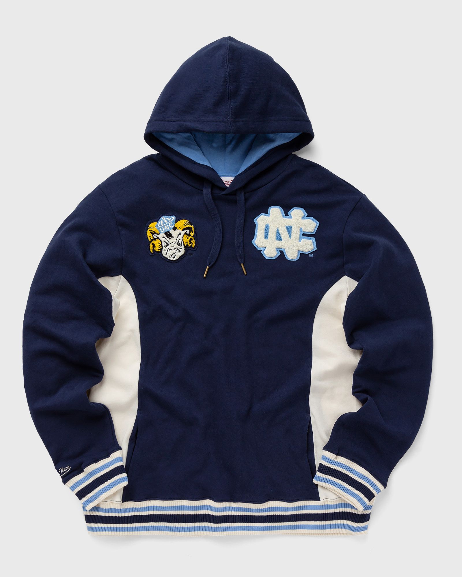 Mitchell & Ness NCAA TEAM LEGACY FRENCH TERRY HOODIE NORTH CAROLINA men Hoodies|Team Sweats blue in Größe:L von Mitchell & Ness