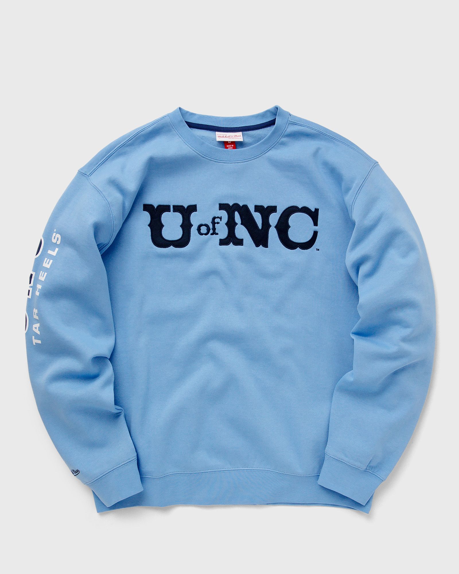 Mitchell & Ness NCAA THERE AND BACK FLEECE CREW NORTH CAROLINA men Sweatshirts blue in Größe:L von Mitchell & Ness