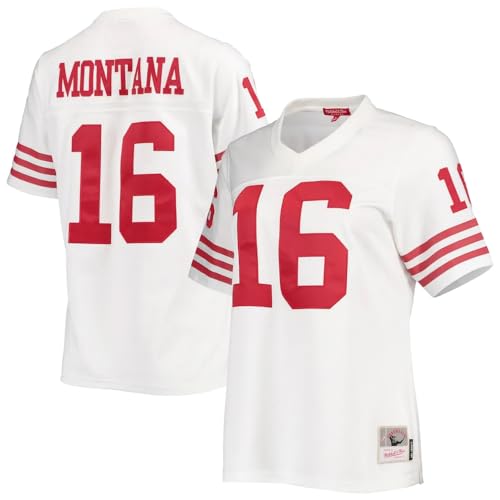 Mitchell & Ness NFL Legacy Throwbacks Collection Jersey Trikot San Francisco 49ers - Joe Montana, L, White von Mitchell & Ness