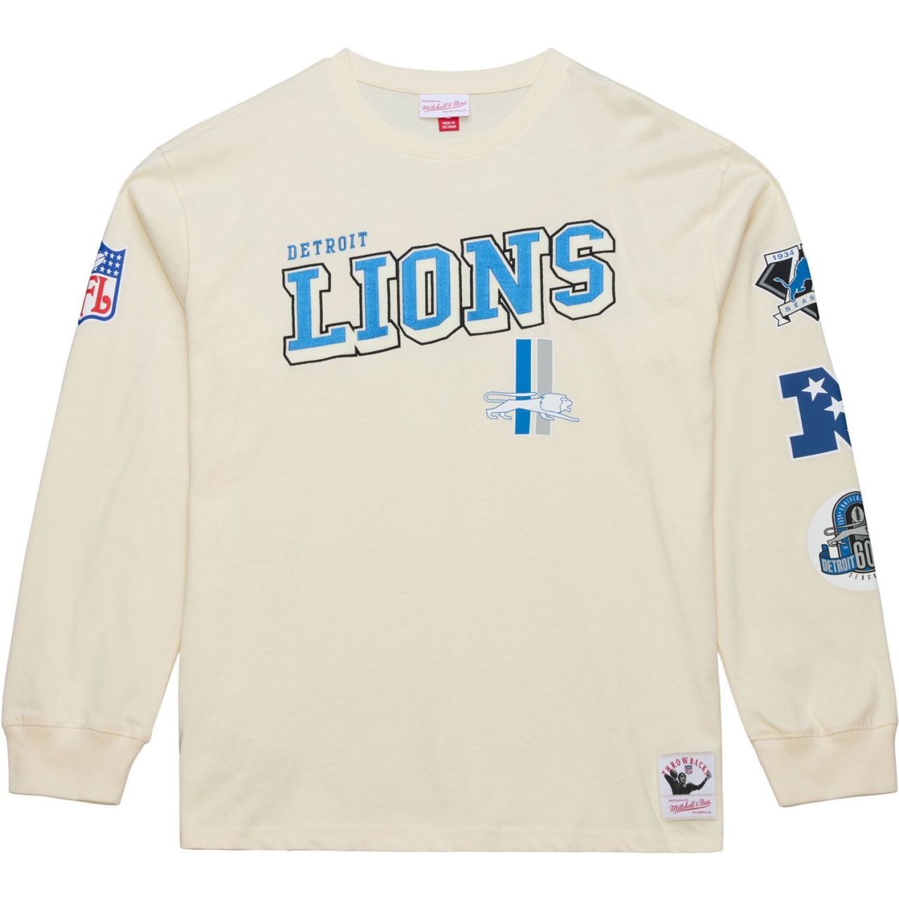 Mitchell & Ness NFL Longsleeve Shirt - Detroit Lions von Mitchell & Ness
