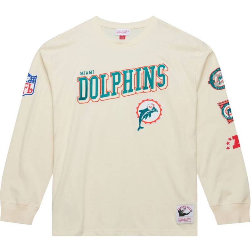 Mitchell & Ness NFL Longsleeve Shirt - Miami Dolphins von Mitchell & Ness