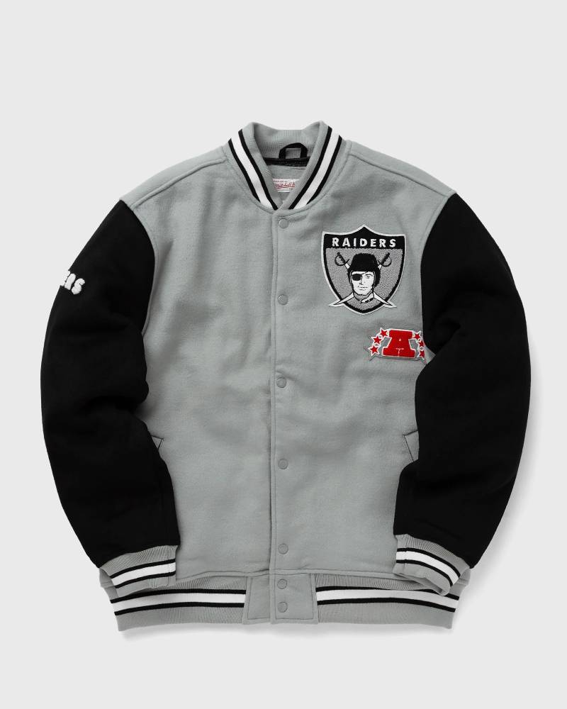 Mitchell & Ness NFL TEAM LEGACY VARSITY JACKET OAKLAND RAIDERS men College Jackets|Team Jackets black|grey in Größe:M von Mitchell & Ness