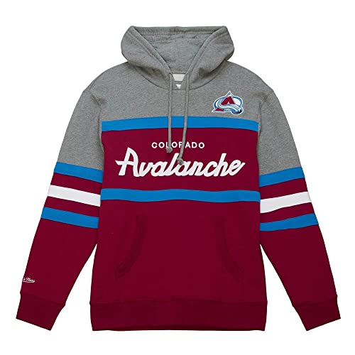 Mitchell & Ness NHL Headcoach Hoody - Colorado Avalanche, XL von Mitchell & Ness