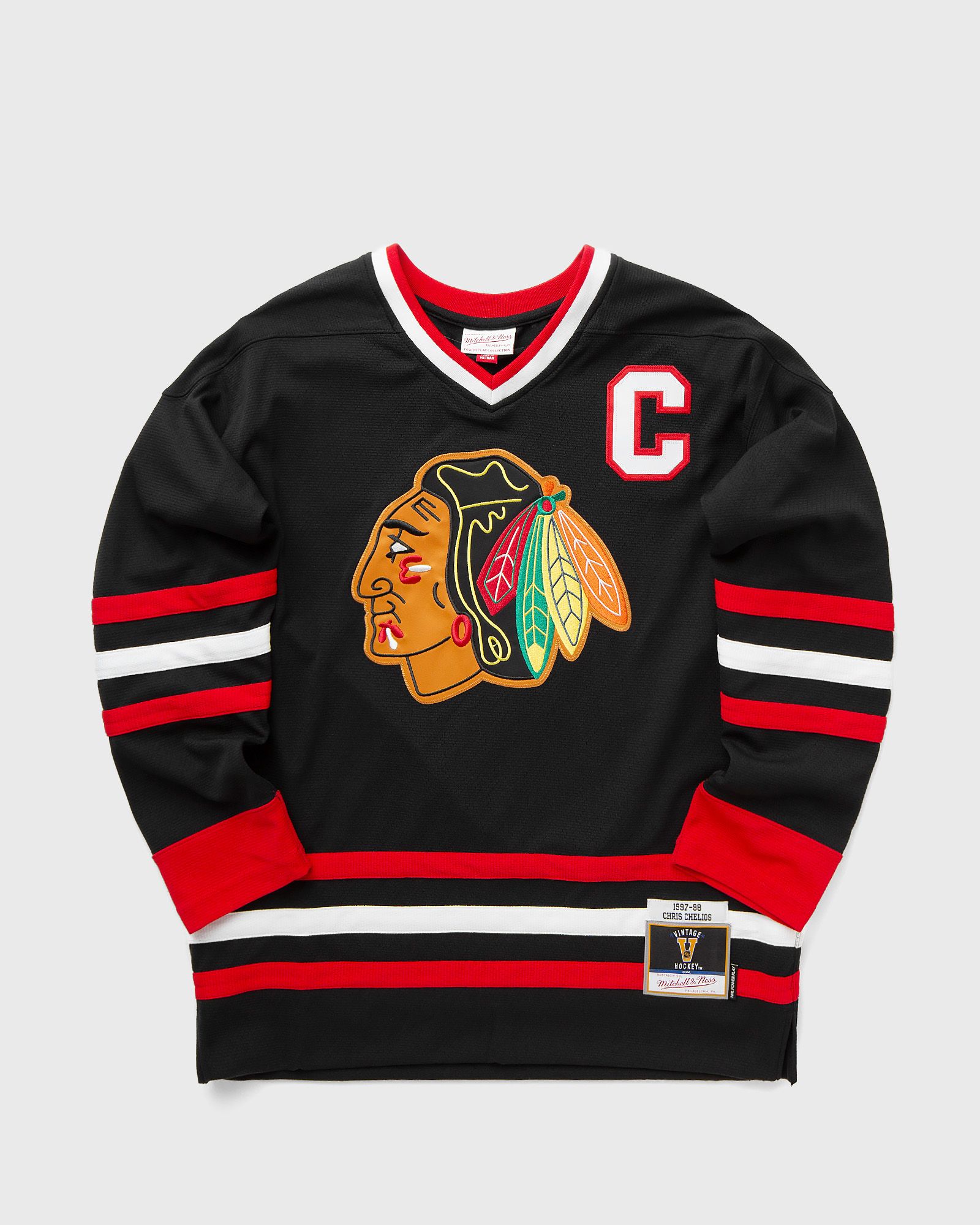 Mitchell & Ness NHL JERSEY CHICAGO BLACKHAWKS ALTERNATE 1997 CHRIS CHELIOS #7 men Jerseys black in Größe:M Mitchell & Ness NHL JERSEY CHICAGO BLACKHAWKS ALTERNATE 1997 CHRIS CHELIOS #7 men Jerseys black in Größe:M von Mitchell & Ness