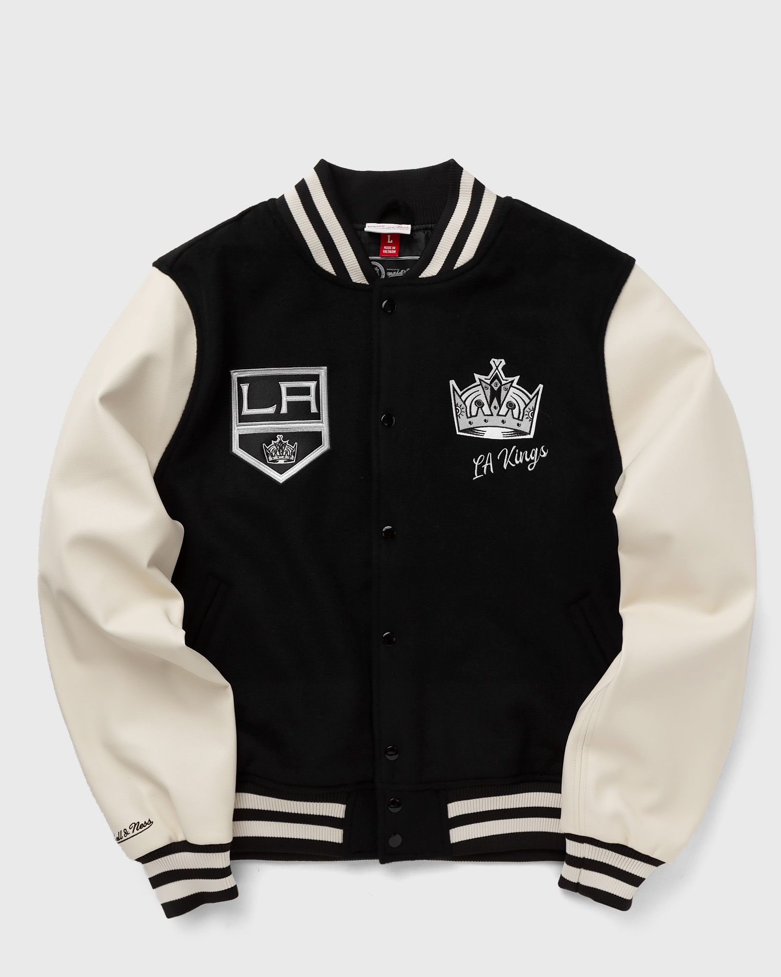 Mitchell & Ness NHL VARSITY JACKET LOS ANGELES KINGS men College Jackets|Team Jackets black|beige in Größe:L von Mitchell & Ness