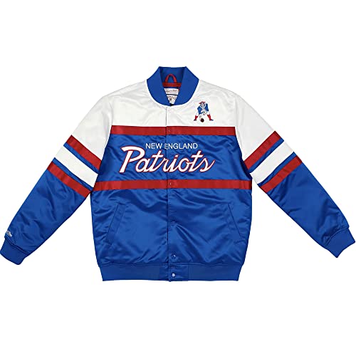 Mitchell & Ness New England Patriots Special Script Heavyweight Satin NFL Jacke von Mitchell & Ness