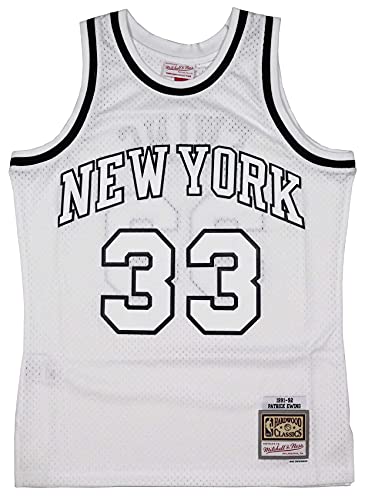 Mitchell & Ness Patrick Ewing #33 New York Knicks NBA White Swingman Jersey - M von Mitchell & Ness