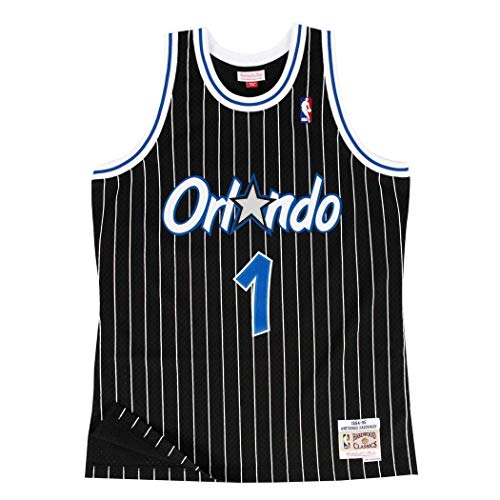 Mitchell & Ness Penny Hardaway #1 Orlando Magic 1994-95 Swingman NBA Trikot Schwarz, M von Mitchell & Ness
