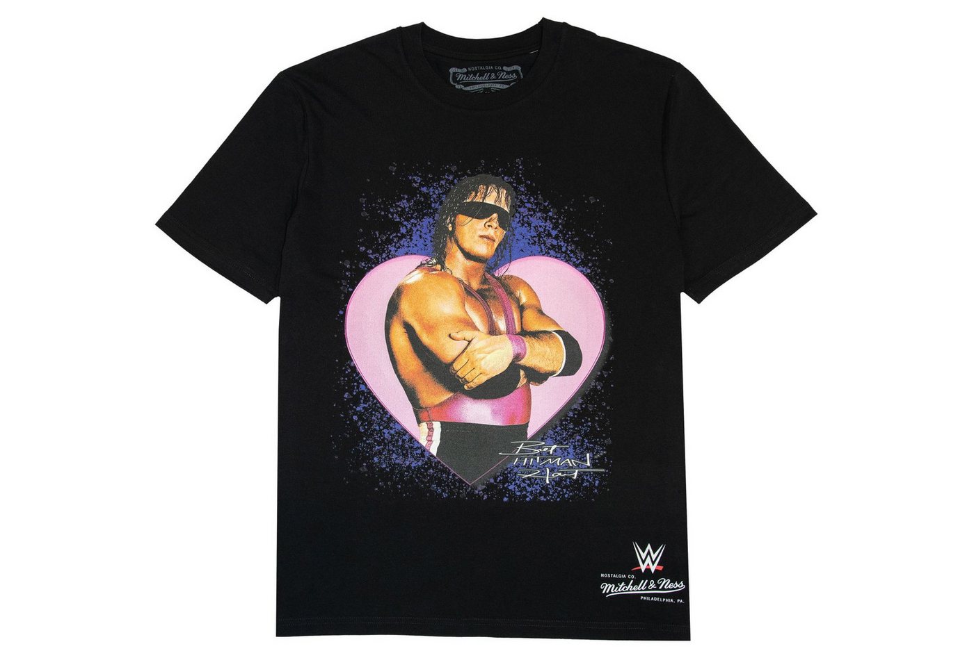 Mitchell & Ness Print-Shirt WWE LEGENDS Bret Hitman Hart von Mitchell & Ness