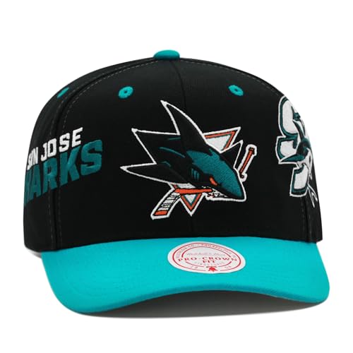 Mitchell & Ness San Jose Sharks Pro Crown Fit Snapback Cap von Mitchell & Ness