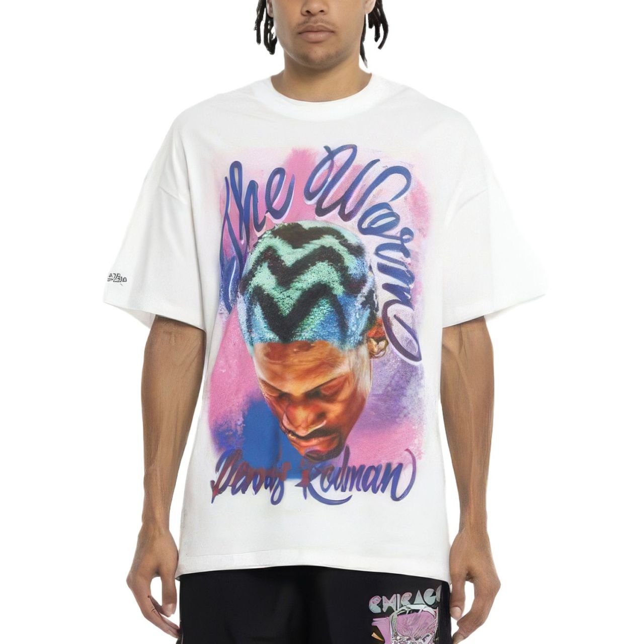 Mitchell & Ness Shirt - AIRBRUSHED Dennis Rodman weiß von Mitchell & Ness