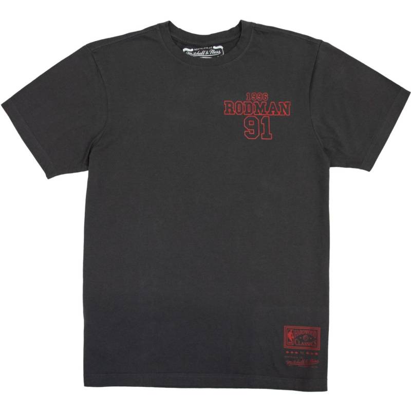 Mitchell & Ness Shirt - BACKPRINT Dennis Rodman schwarz von Mitchell & Ness
