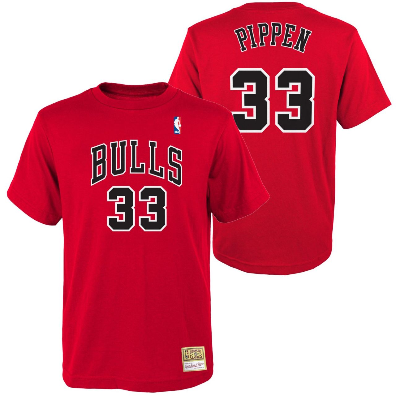 Mitchell & Ness Shirt - Chicago Bulls Scottie Pippen rot von Mitchell & Ness