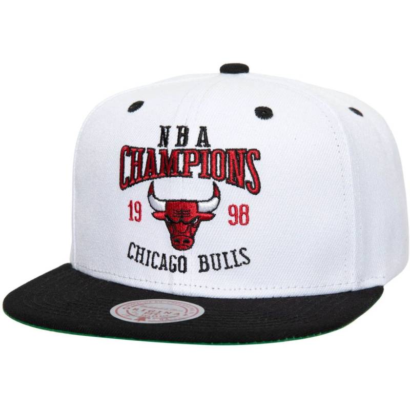 Mitchell & Ness Snapback Cap CHAMPIONS Chicago Bulls weiß von Mitchell & Ness