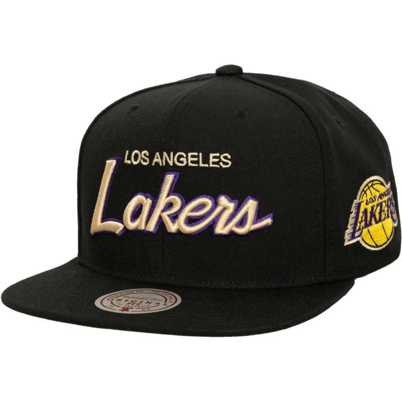 Mitchell & Ness Snapback Cap CREAM SCRIPT Los Angeles Lakers von Mitchell & Ness